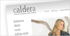 Caldera Clothing Web Design