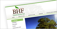 BHF Landscaping Web Design