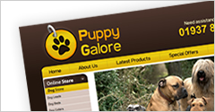 Puppy Galore Web Design