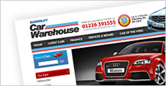 Barnsley Car Warehouse Web Design