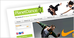 Planet Dance Web Design