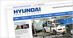 Hyundai Generators Web Design