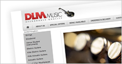 DLM Music  Web Design